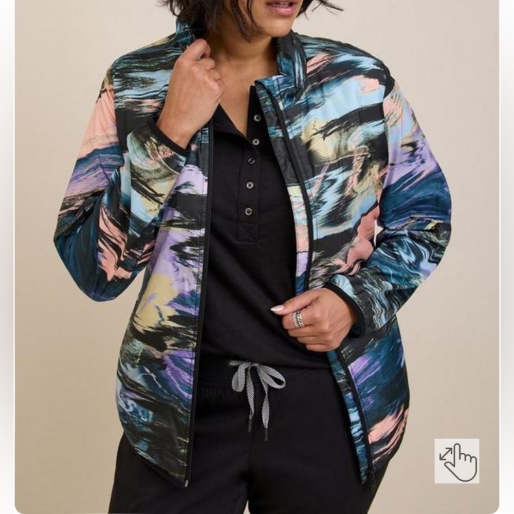 Torrid Happy Camper Polyester Woven Lightweight Active Jacket